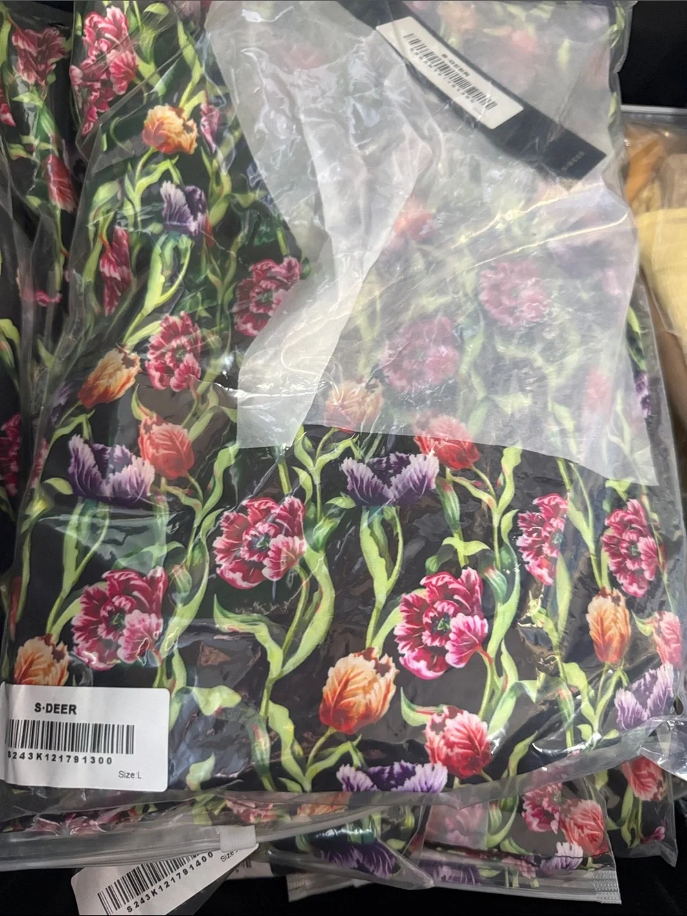 Black Floral Maxi Dress A-Line
